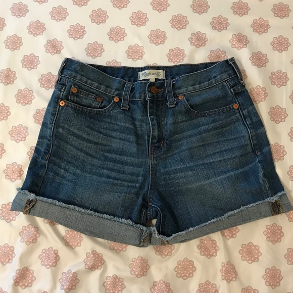 Madewell Denim Boyshorts Frances Wash Size 25 - Picture 3 of 7